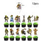 12pcs cake topper