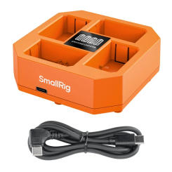 SmallRig NP-FZ100 4-Channel Camera Battery Charger with LED Display 60W USB-C Fast Charging for NP-FZ100 Battery 4839