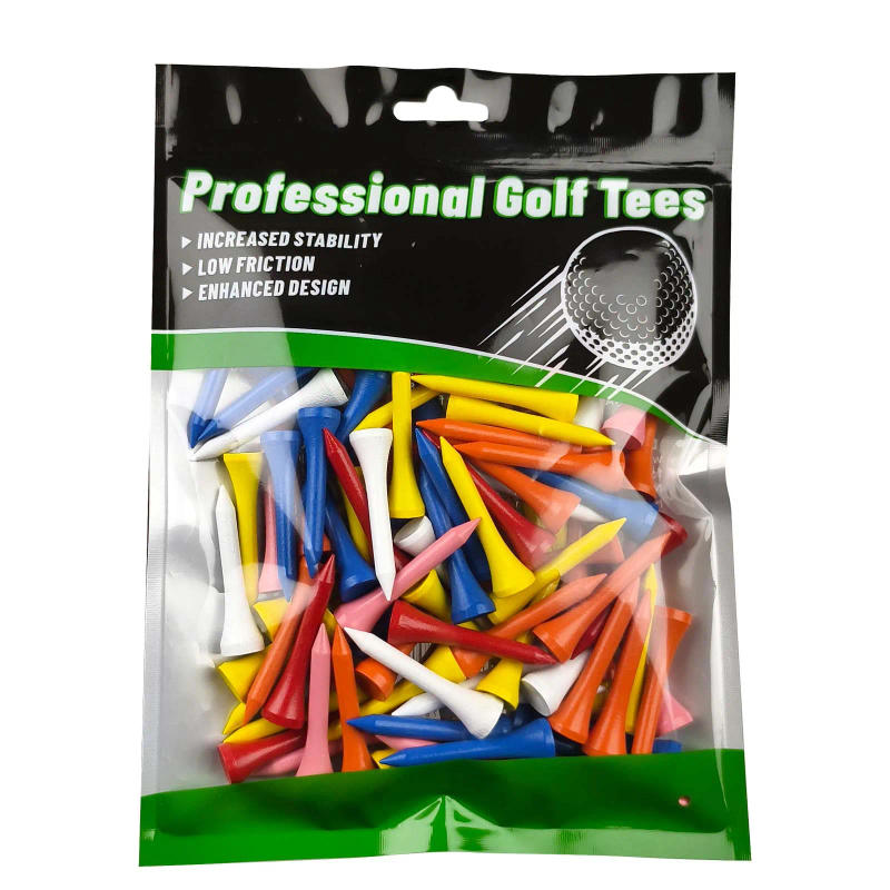 Description Picture 5 of item100pcs Multicolor Wood Golf Tees 42mm54mm70mm 83mm4 Sizes Golf Sport Accessories