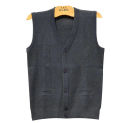 Mens Spring Vests Sweaters Knitted Waistcoat Cardigan Wool Sleeveless Fleece Tops Autumn Stretch Coats Chandail Male Jumpers