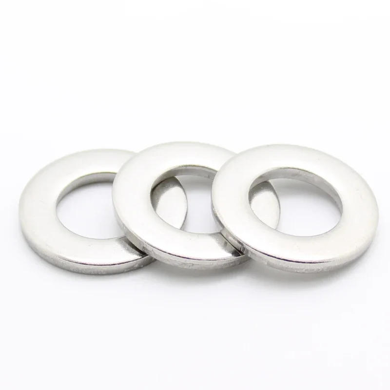 Description Picture 5 of item100pc Washers GB97 A2 304 Stainless Steel Flat Washer Plain Gasket Ring for M1.6 M2 M2.5 M3 M4 M5 M6 Screw Bolt Silver Hardware