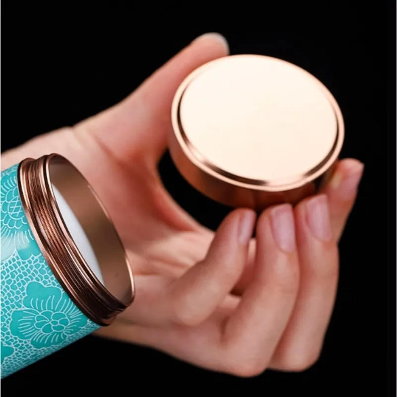 Description Picture 5 of itemMini Pottery Jar Airtight Pots Ointment Storage Box Ceramic Tea Organizer Storage Tanks Coffee Kitchen Storage Container