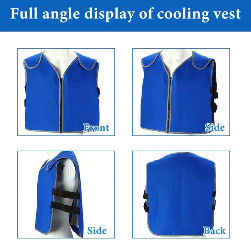 Description Picture 2 of itemCooling Ice Vest Summer Outdoor Activities With 20 X Ice Pack 6 X Bubble Bag For Men Women Hot Summer Outdoor Working Y9S3