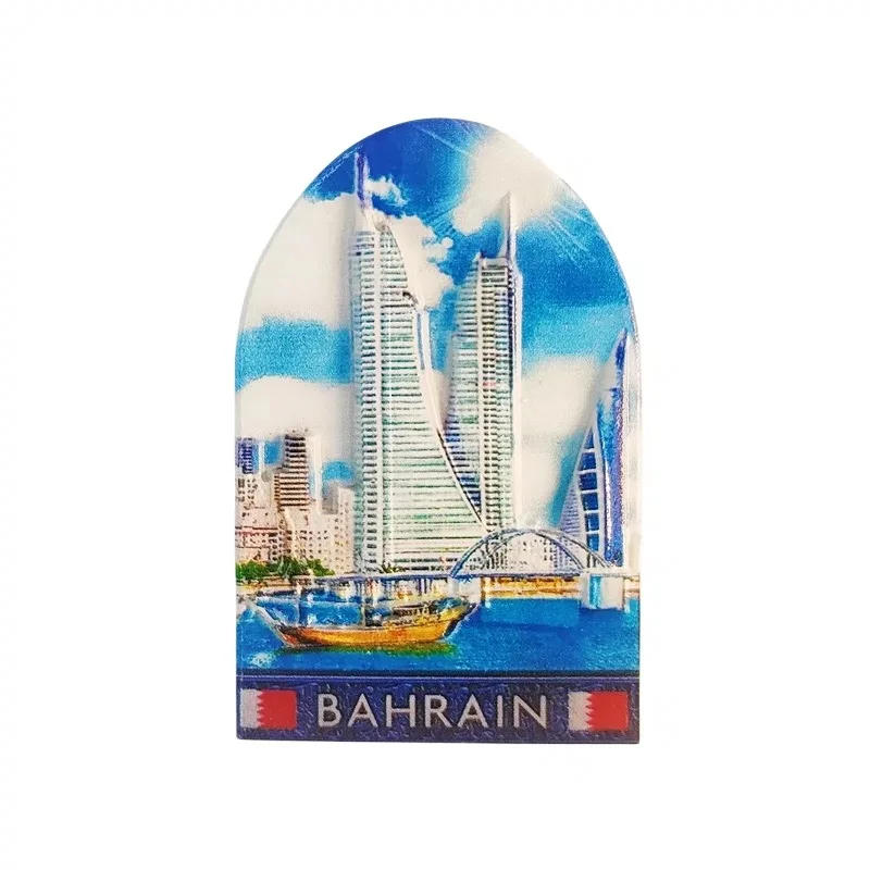 Description Picture 4 of itemBahrain Fridge Stickers Tourist Souvenirs Home Decoration Wedding Birthday Gifts Fridge Magnets Message Board Sticker
