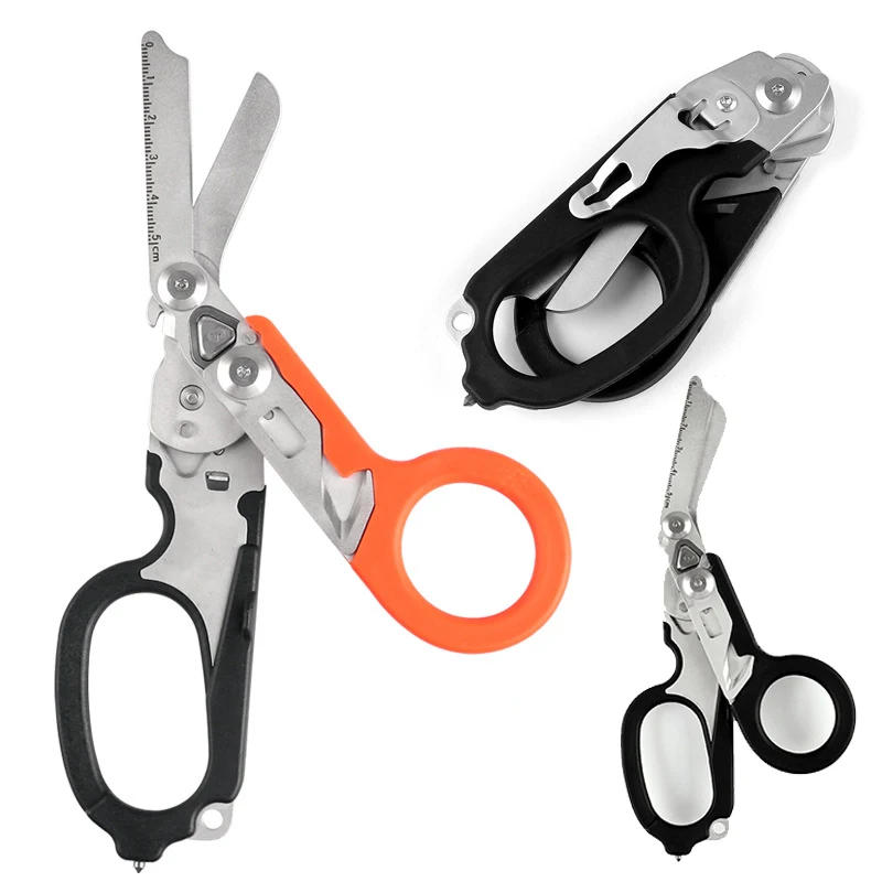 Description Picture 3 of itemMultifunction Scissors Raptors First Aid Expert Tactical Folding Scissors Outdoor Survival Tool Combination Tools