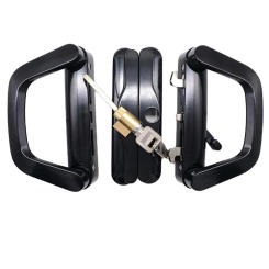 Installation Complements Any Decor Black Construction Easy Installation High Quality Patio Sliding Door Handle Set