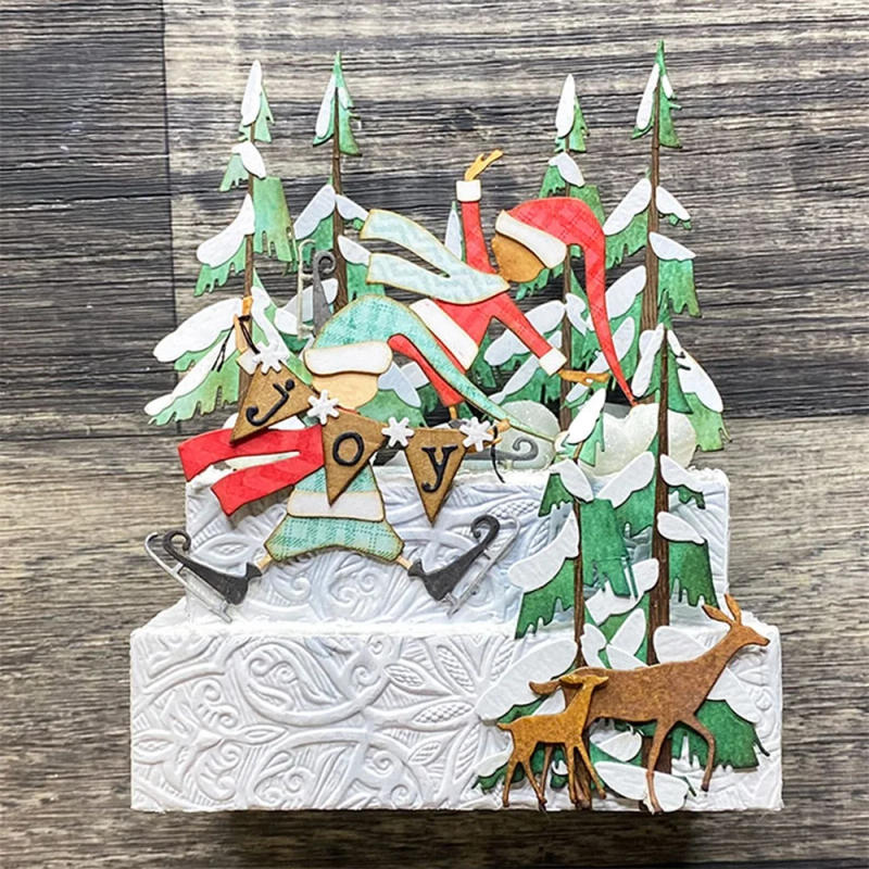 Description Picture 2 of item3D Embossing Folder Vintage Foliage Fruits Sprig Branches Pattern for DIY Scrapbooking Adding Texture Paper Craft Tool 2024 New