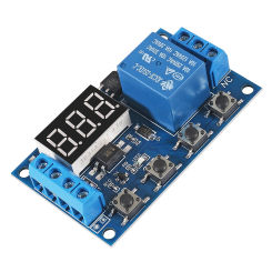 DC 6-30V Support Micro USB 5V LED Display Automation Cycle Delay Timer Switch Off Delay Time Relay 6V 9V 12V 24V