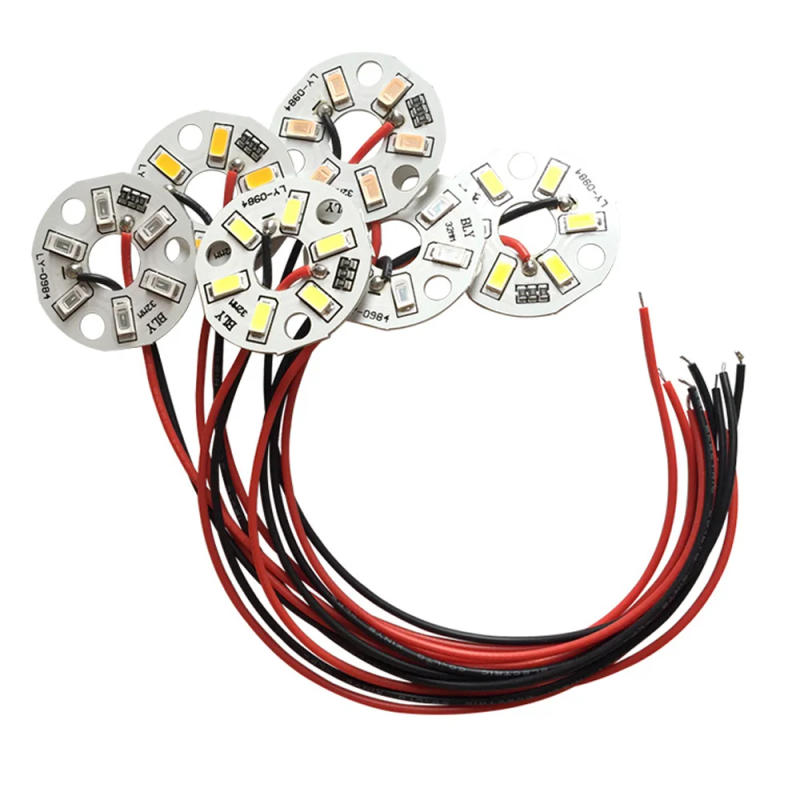 Description Picture 5 of itemDC 5V Color Lamp Bead Light Board Bulb LED 5730SMD 3W Transformation LED Light Source Dia 32MM  Single Color LED Chip Beads