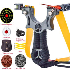 High precision Hunting Laser Resin Slingshot with Rubber Band Outdoor Sports Hunting Shooting Catapult accessories