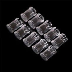 10 5mm Clear Plastic Transparent LED Light Emitting Diode Lampshade Protector