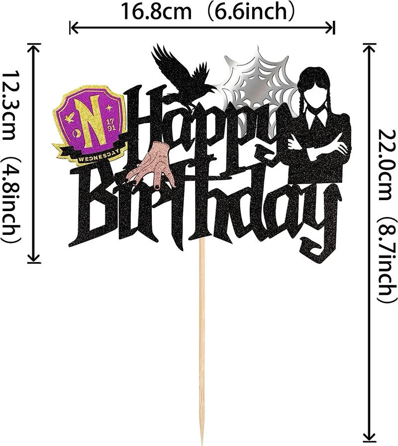 Description Picture 6 of itemHalloween Cake Topper Ghost Hand Castle Spider web Kids Happy Birthday Wedding Party Baby Shower Baking Cake Dessert DIY Decor