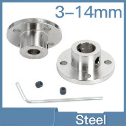 3mm 3.17mm 4mm 5mm 6mm 6.35mm 7mm 8mm 10mm 11mm 12mm Rigid Flange Coupling Motor Guide Shaft Coupler Motor Support Connector