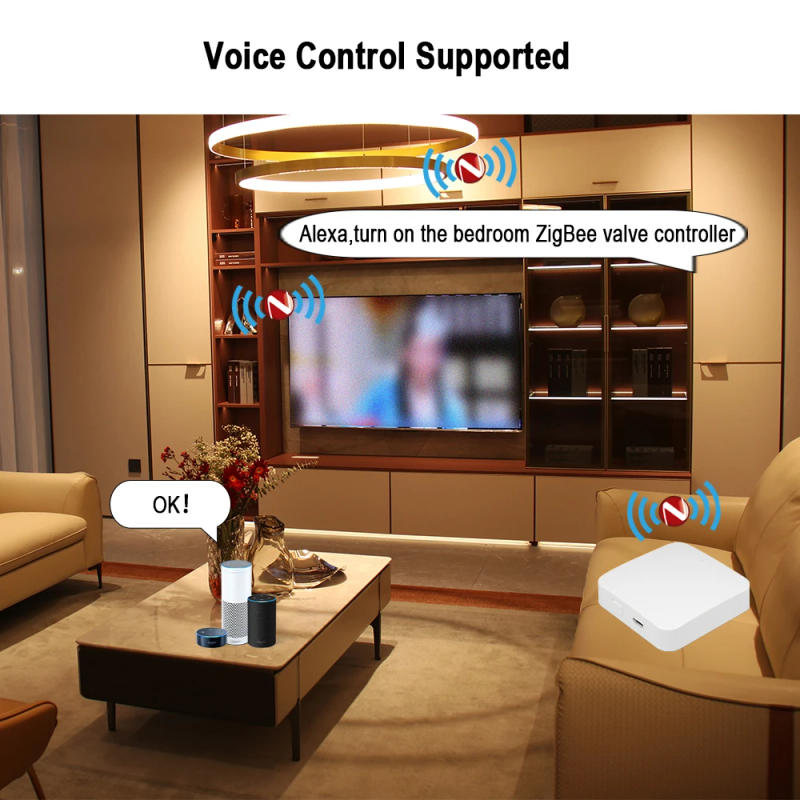 Description Picture 6 of itemZigBee Tuya Smart Home Sensor Network Gateway Wireless Remote Controller Supports Alexa & Google Home for Smart Home Appliances