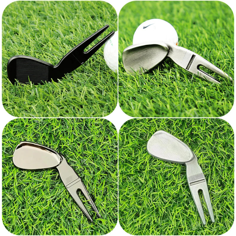 Description Picture 3 of itemGolf Divot Tool Greens Fork Turf Repair Tools Position Marker Outdoor Golf Sports Supplies Metal Durable Golf Accessories