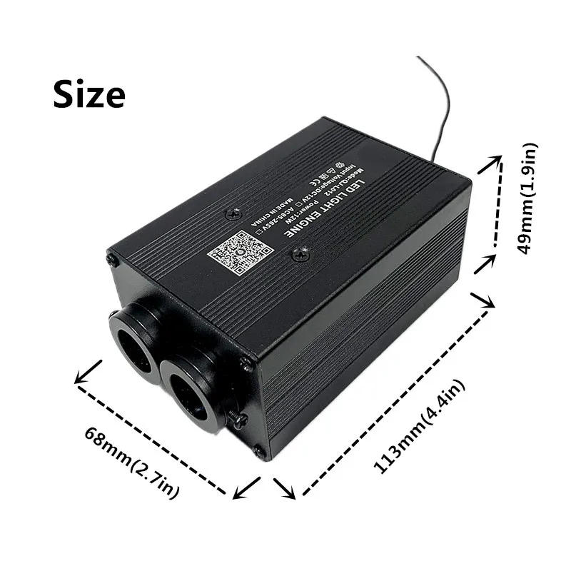 Description Picture 5 of itemLED Optic Lighting Smart APP Twinkle Fiber engine RF Voice control Optic Cable Starry Effect Ceiling Double Heads Lights lamp