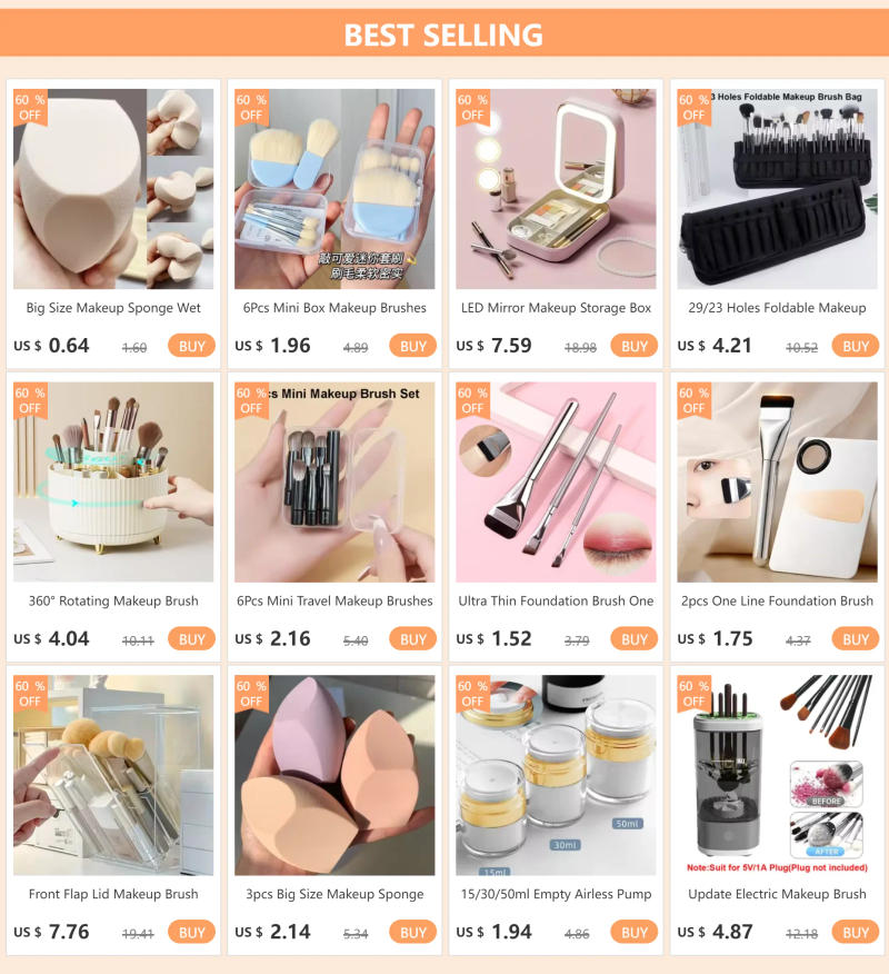 Description Picture 2 of itemFinger Mini Puff Wet Dry Dual Use Cushion Puff 9pcs Concealer Foundation Detail Puffs Finger Puff Set Makeup Sponge Beauty Tools