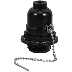 Bakelite Pull Cord Lamp Holder Pullswitch Socket Replacement Ceiling Light Lamps Abs Base
