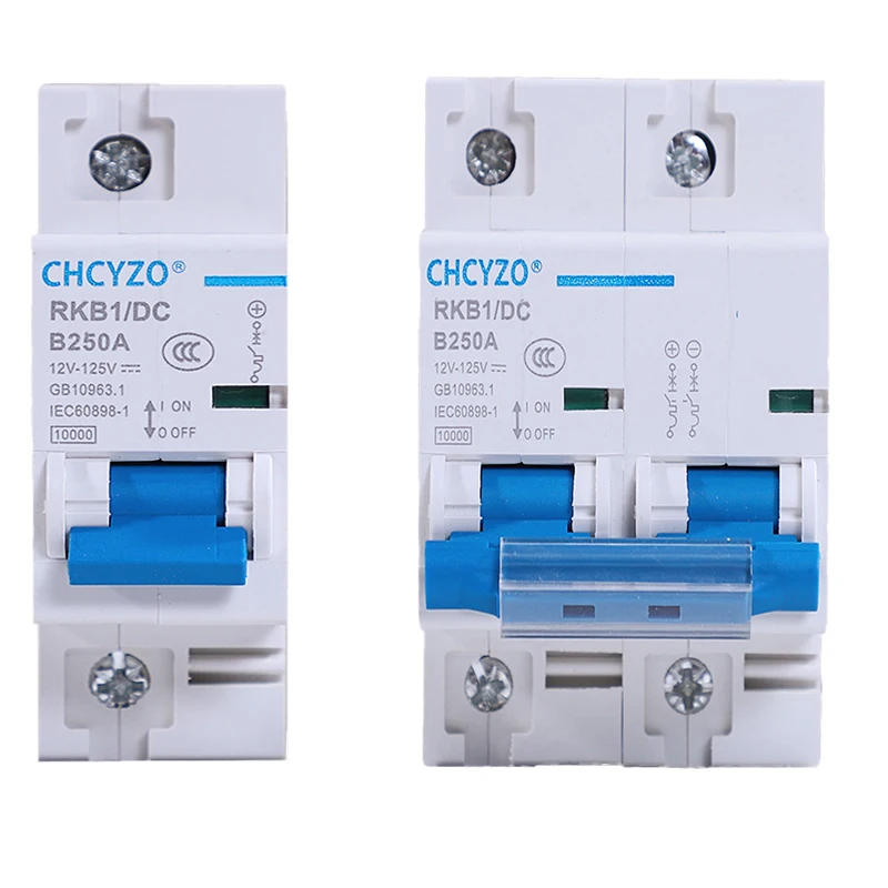 Description Picture 2 of itemDC 2p DC Circuit Breaker 12-125V 1P Miniature Automatic Protector Electric Vehicle 80A/100A/125A/200A/250A Battery Protection