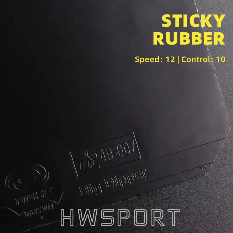 Description Picture 4 of itemYINHE Big Dipper Table Tennis Rubber Sticky Lightweight Ping Pong Rubber Sheet with Inner Energy Sponge