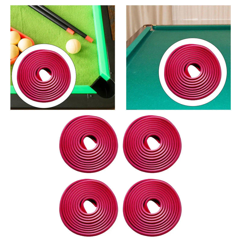 Description Picture 5 of item1 Roll Pool Table Bumpers Rubber Bumpers 10M Long Billiard Accessories Protector Pool Table Rail Cushions for Sports Home Gym