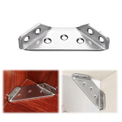 10Pcs Universal Furniture Corner Connector Triangle Reinforcement Fasteners Furniture Corner Fixing Tool for Furniture