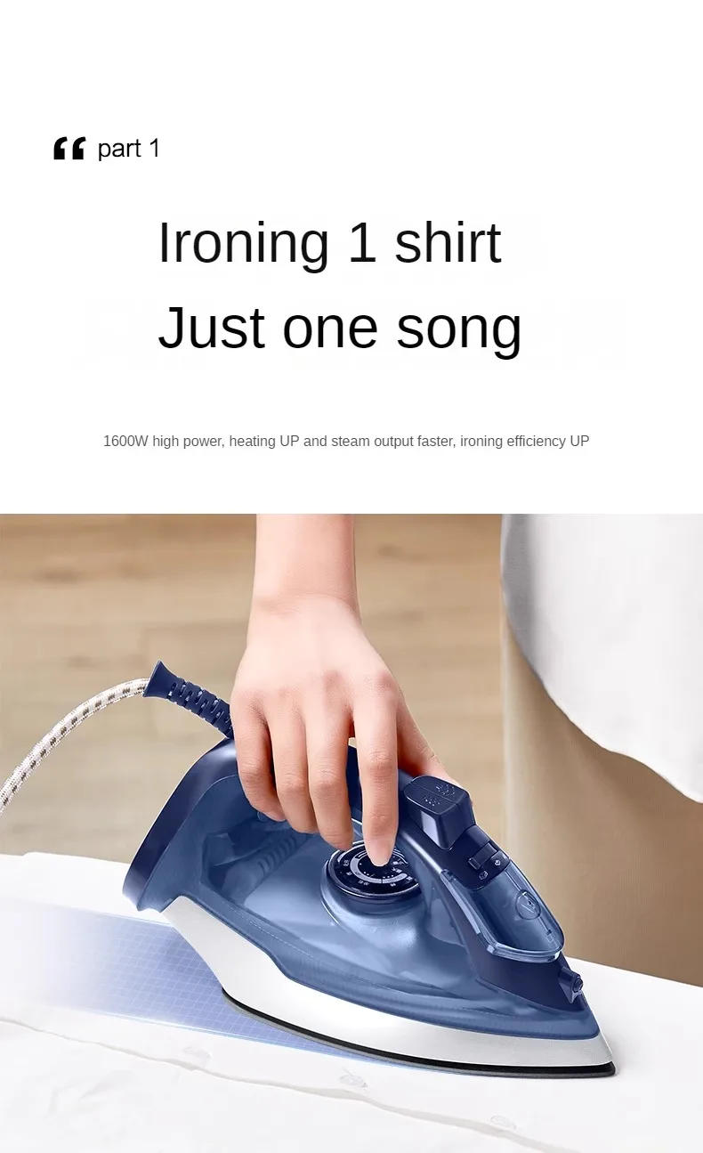 Description Picture 5 of itemSupor Electric Iron Household Steam Small Flat Ironing Handheld Portable Pressing Machines Mini Ironing Clothes Electric Iron