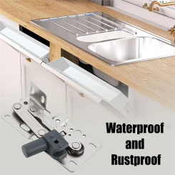 【New Arrival】2 Pack Tip-Out Tray Hinges For Sink-Front Drawer, Sink Front Tip-Out Trays Hinges False Front Cabinet Clips Easy In