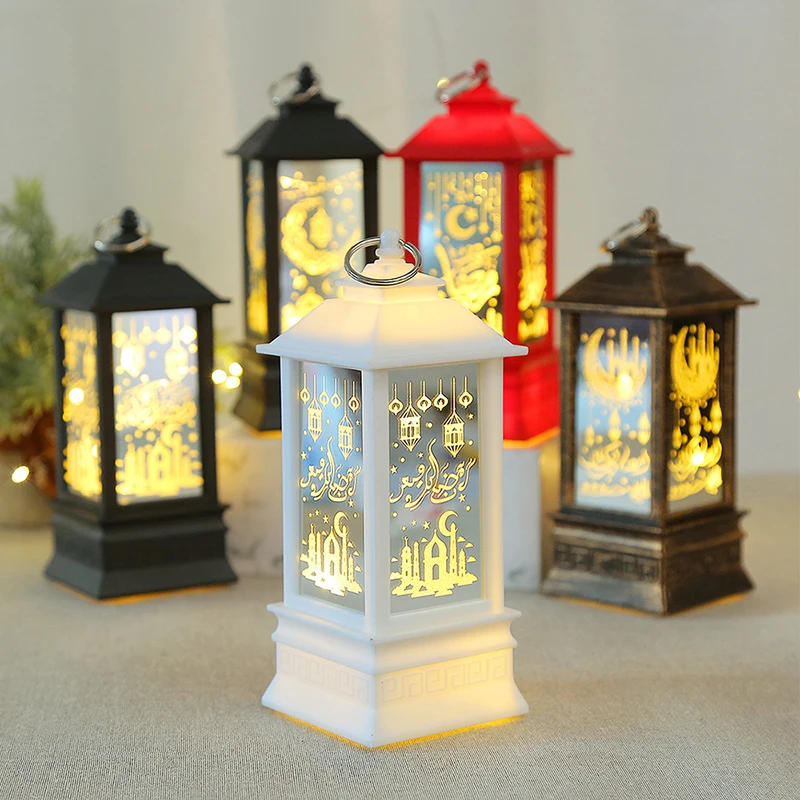 Description Picture 3 of itemNew LED Lantern Retro Ramadan Decor Islam Muslim Party Gifts Eid Mubarak Candles Night Light Eid Colorful Ramadan Ornaments 2024