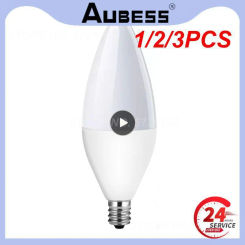 1/2/3PCS Smart Home Led Bulb Tuya 3.0 Smart Candle Bulb Voice Control E12 E14 Works With Alexa Home Rgbcw 5w