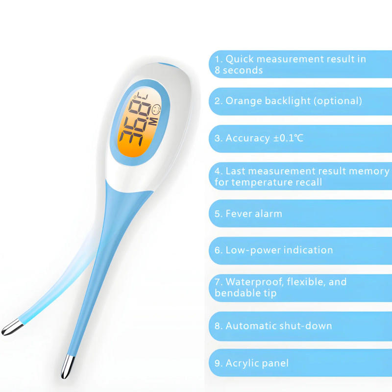 Description Picture 3 of itemDigital Thermometer Forehead Non-Contact Baby Body Termometro Infrared LCD Adult Fever IR Household Health Monitors