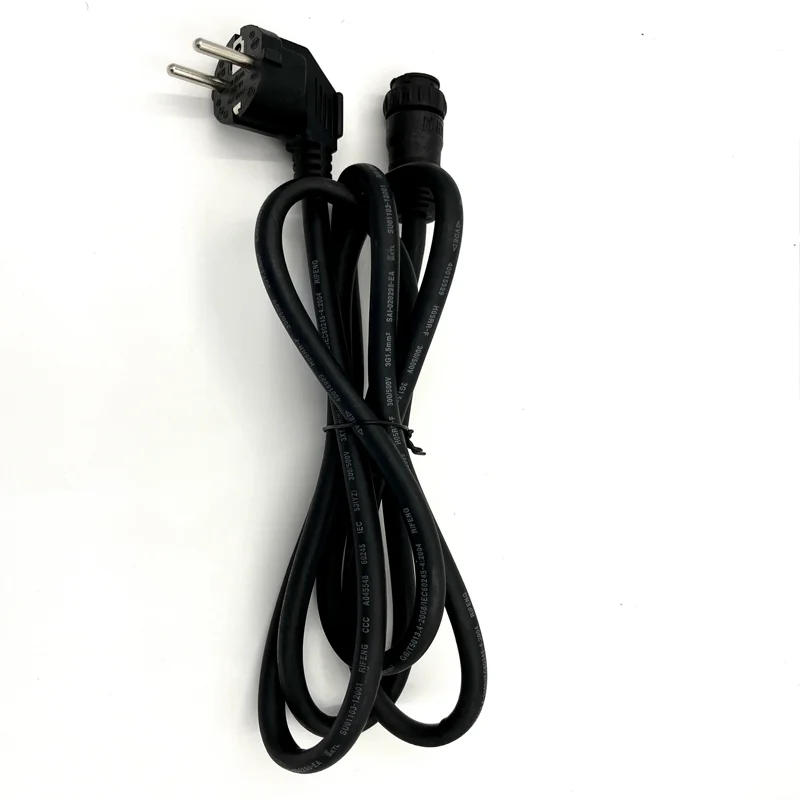 Description Picture 5 of item2M 3*1.5mm M19 AC Power Cable with EU Socket Type Copper Extension Wire Fit for SG Series 250W-700W Micro Grid Tie Inverter