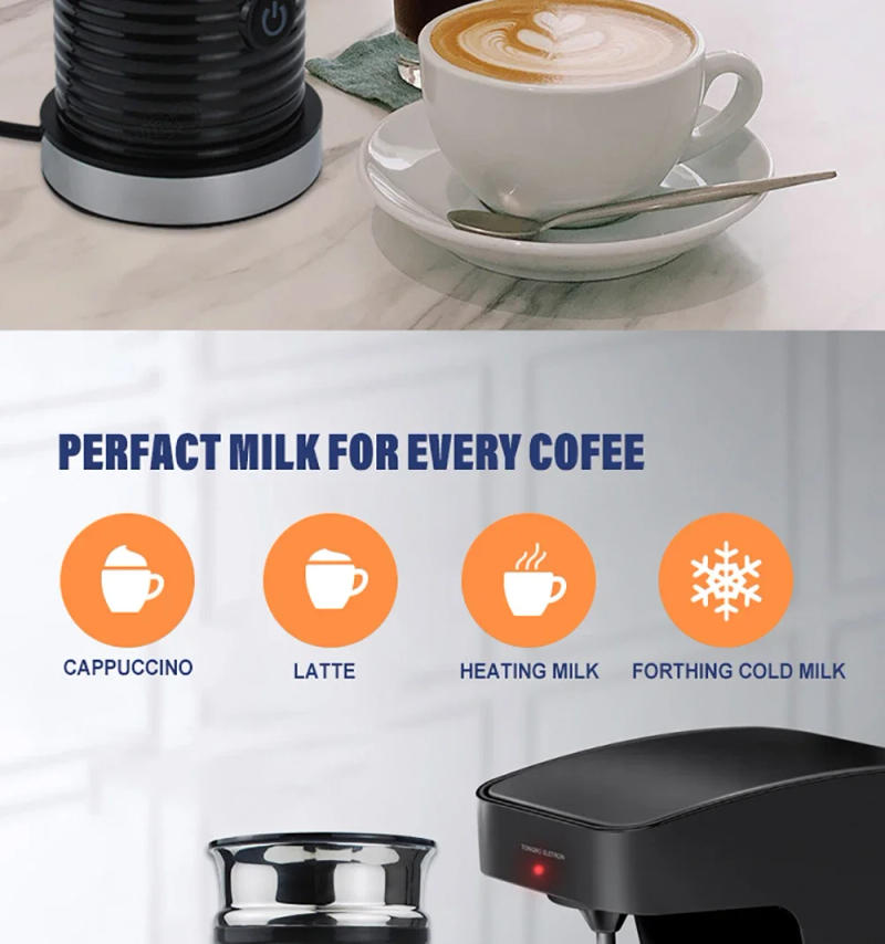 Description Picture 5 of item220V 500W Electric Milk Frother Cold/Hot Dual Effect Multifunction Foam Maker Latte Cappuccino Chocolate Automatic Milk Foamer
