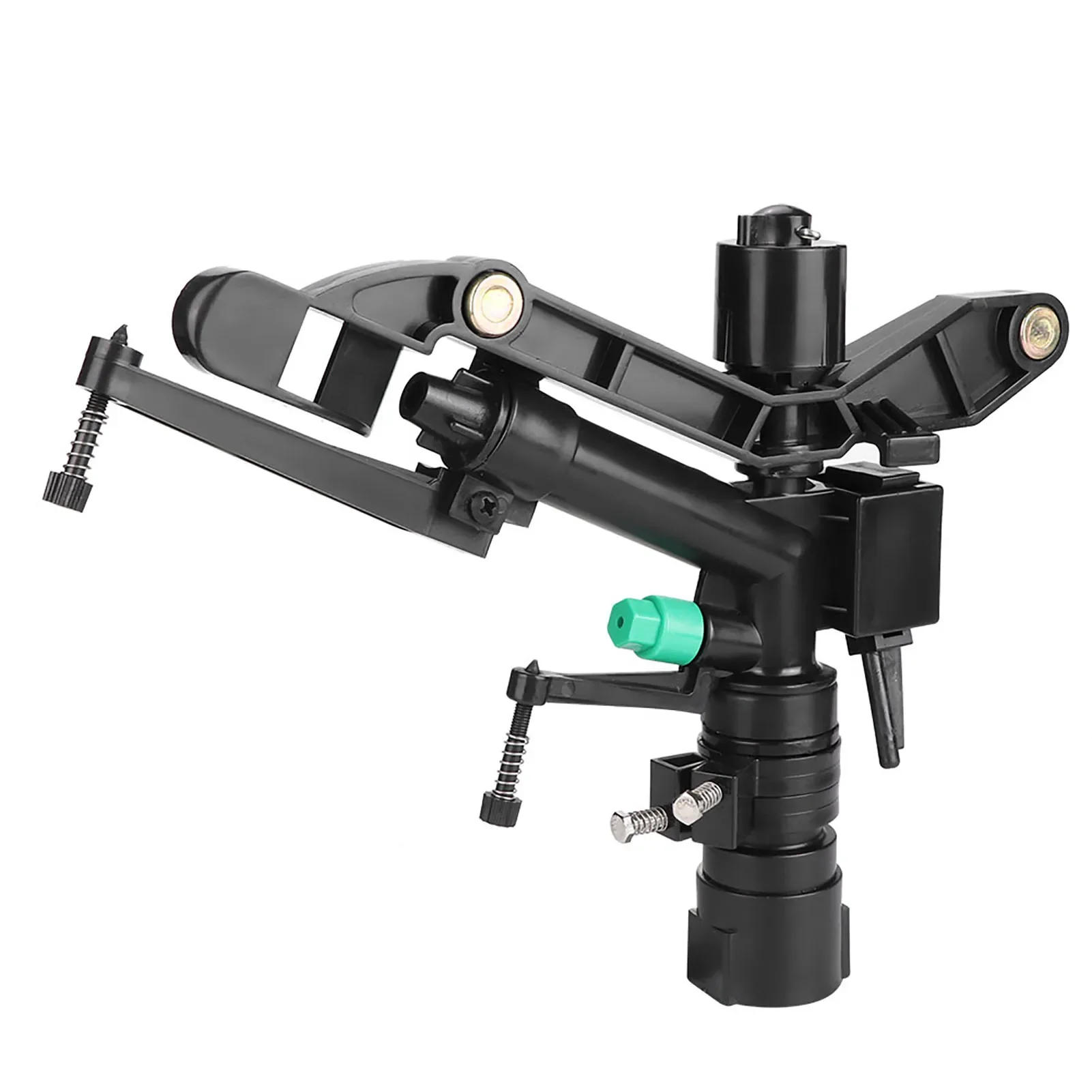 Description Picture 3 of itemG1 Rotating Rocker Arm Irrigation Nozzle Dual Outlet Female Thread Sprayer Head Adjustable Watering Sprinkler for Garden Lawn