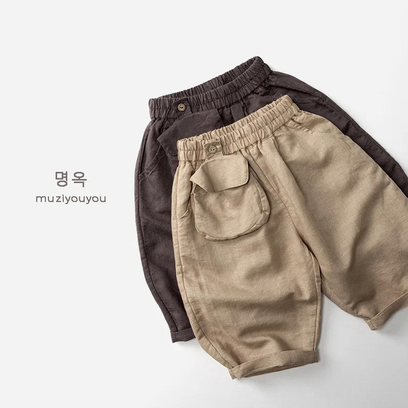 Description Picture 4 of itemChildren's Cool and Breathable Mosquito Proof Pants 2025 Summer New Product, Men's and Women's Baby Casual Pants Wholesale