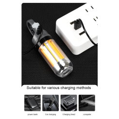 Camping Atmosphere Light Warm White Dual-Light Flashlight USB Rechargeable Hanging Lantern LED Camping Light for Climbing Hiking