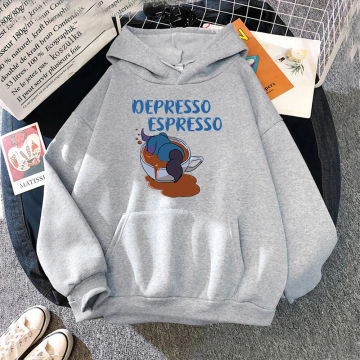 2024 Lovely Kawaii Depresso Espresso Hoodie Funny Hot Game Palworld Women Hoodies Unisex Vintage Pullovers Sweatshirt Anime Clot