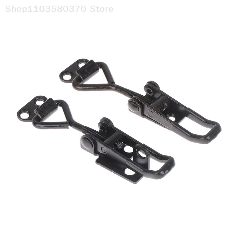 Description Picture 3 of itemAdjustable Cabinet Boxes Lever Handle Lock Hasp For Home Sliding Door Black Quick Clamp