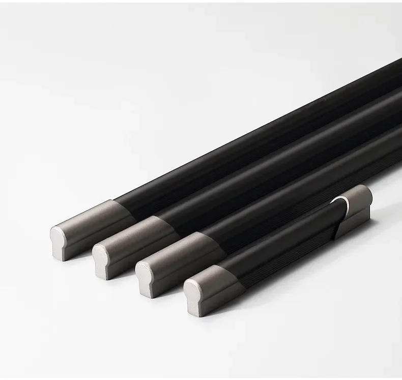 Description Picture 6 of itemGrey Black Aluminum Alloy Drawer Closet Wardrobe Cupboard Cabinet Pulls Door Handle for Cabinet Wardrobe Drawer Kitchen Cupboard