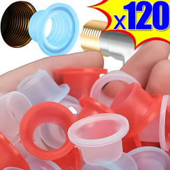 10/120PCS Silicone Sealing Gaskets for Faucet leakage Leak-proof Rubber Pipe Hose Sealer Washer Gasket Seal for Plumbing Plugs