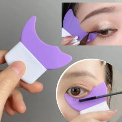 Eyeliner Template Silicone Eye Makeup Stencils Eyelash Baffle Mascara Shield Applicator Guard Pads Eyebrow Eyeliner Shaping Tool