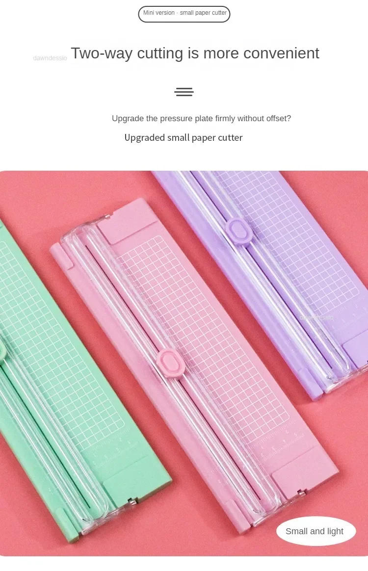 Description Picture 4 of itemPlastic Base Paper Trimmer Portable A4 Paper Cutting Machine Photo Cutter Scrapbook Blade Home Office Art Crafts Tools