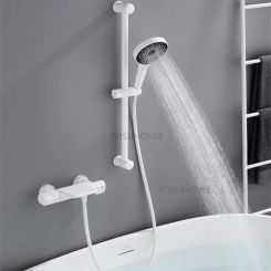 Modern Brass Shower Faucets For Bathroom Black Smart Shower Faucet Kit Household Upscale Constant Temperature Rainfall Shower