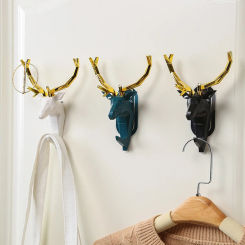 Key Hook Simple No Trace No Punching Strong Load Bearing Strong And Sturdy Decorative Pendant Strong Stickers Animal Ornament
