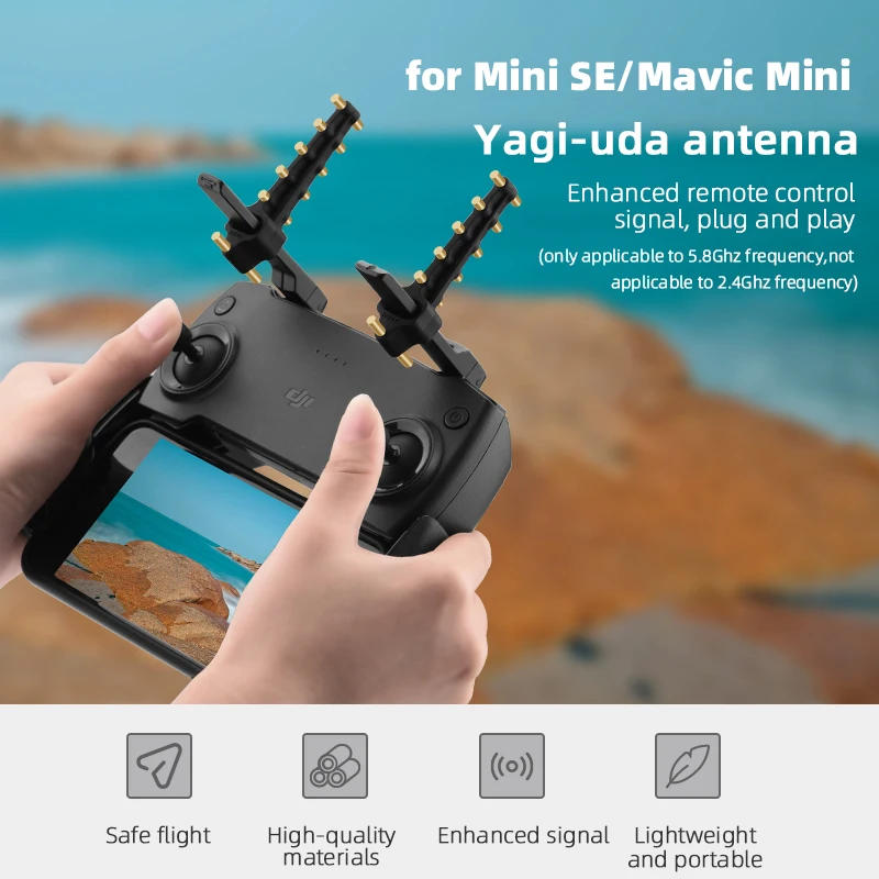 Description Picture 4 of itemfor DJI Air 3S/AIR 3/Mini 4 PRO for RC 2 Controller Drone 5.8GHz Yagi Antenna Controller Extended Distance Signal Booster