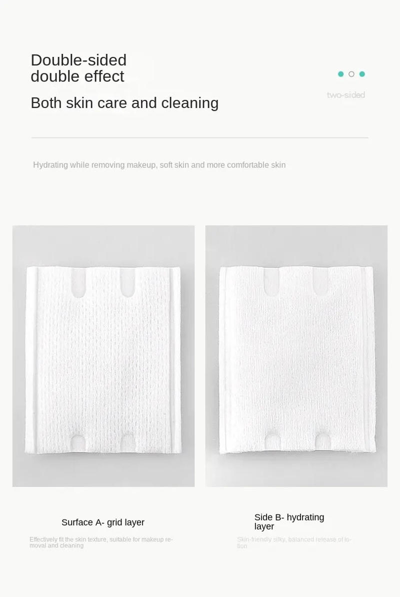 Description Picture 6 of itemDisposable Double-sided Makeup And Makeup Removal Cotton Pads For Cleaning And Wet Application Of Facial Bags, Portable(240pcs)