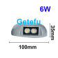 100mm  6W   grey