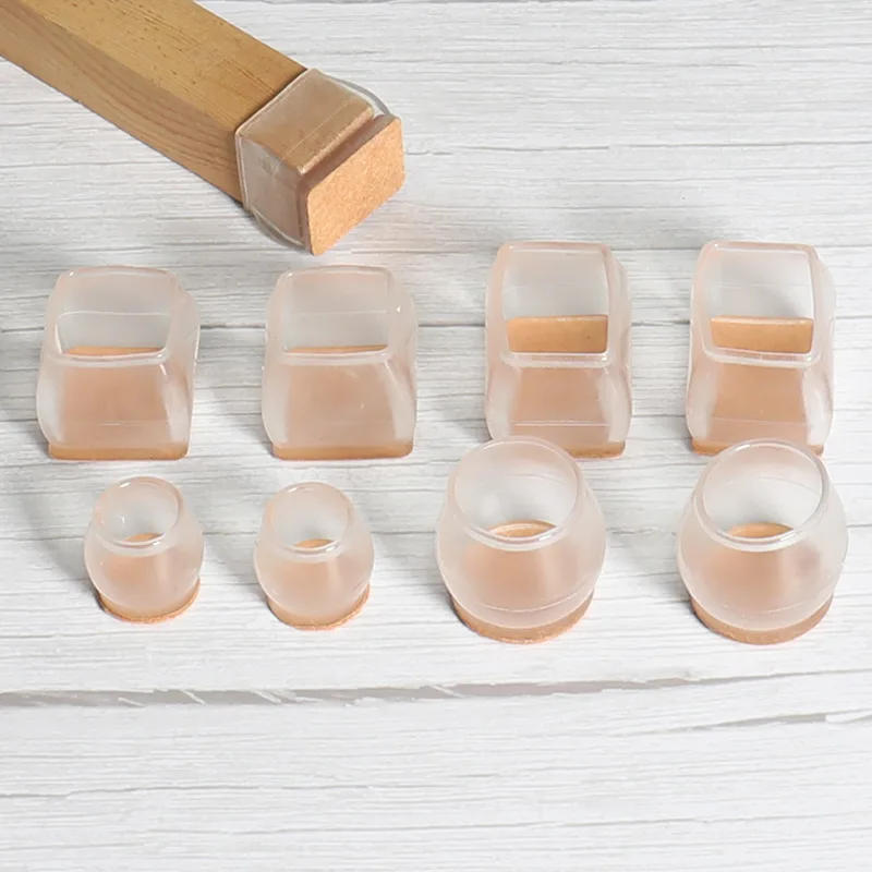 Description Picture 3 of itemTransparent chair legs Floor protectors Non-Slip Silicone feet Pads Protector patas silla For furniture Table Legs Sock Cover