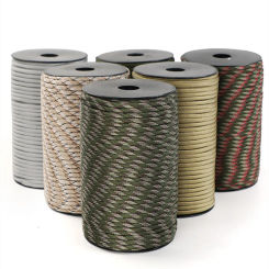 650 Paracord 9 Strand 4mm Military Tactical Parachute Cord Camping Accessories DIY Weaving Outdoor Survival Equipment Tent Rope