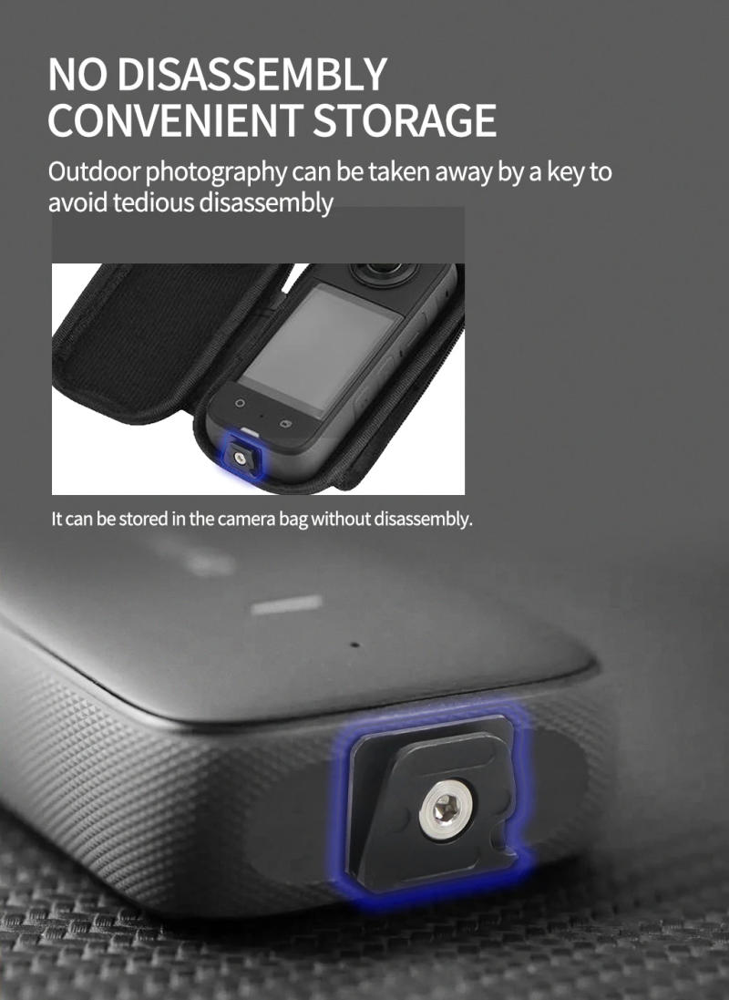 Description Picture 5 of itemMonitor Mount Plate Quick Release Clamp Fast Switch Install 1/4 Screw for Insta360 X4 for Gopro 13 Tripod Slide Rail Stabilizer